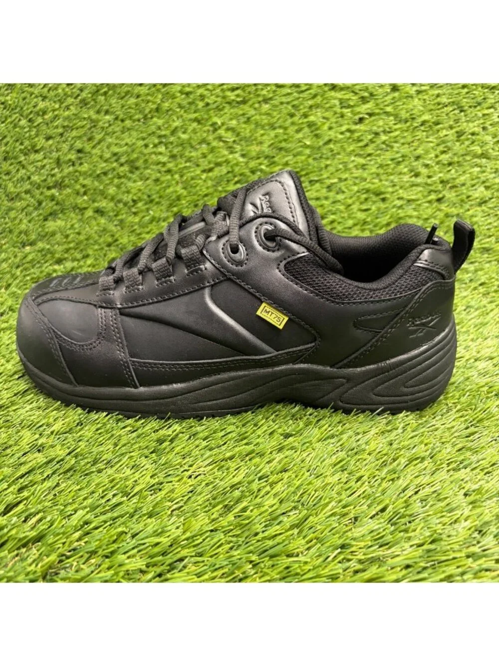 Reebok Centose Mens Size 8W Womens Size 10 Black Composite Toe Safety Work Shoes